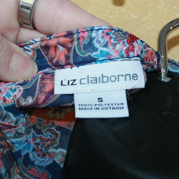Liz Claiborne Blouse and Tank Set Paisley 📢5 for $20 - Picture 4 of 6
